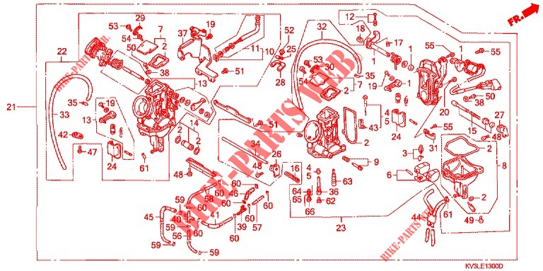 CARBURETOR for Honda NSR 250 SP 8  TYPE III 1990