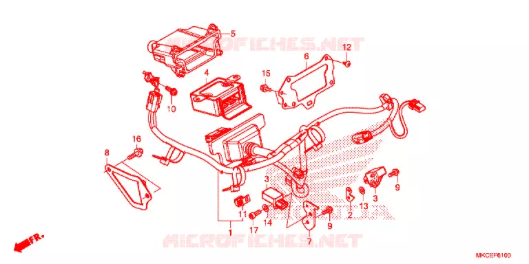AIRBAG HARNESS Honda MOTO 1800 GOLD-WING 2019  GL1800DAK