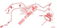 REAR BRAKE HOSE   BRAKE PIPE for Honda CB 500F ABS BLACK, RED 2014