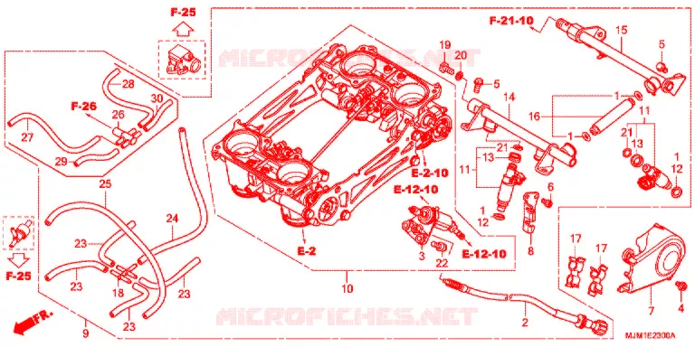 THROTTLE BODY Honda MOTO 800 VFR 2019  VFR800FK