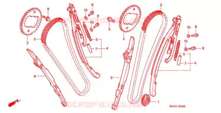 CAM CHAIN Honda MOTO 1100 SHADOW 2003  VT1100C3