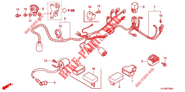 WIRE HARNESS for Honda WAVE 100 X 2008