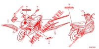 STICKERS (ACA110CBFB) for Honda AIR BLADE 110 I 2011