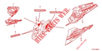 STICKERS (ACC110CBB/C) for Honda ANC 110 ICON 2012