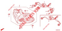 HEADLIGHT for Honda WAVE 110 I, Front brake drum, Kick start, Spoked wheels 2011