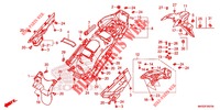 REAR FENDER (CRF1100A2/A4/AL2/AL4/D2/D4/DL2/DL4) for Honda AFRICA TWIN 1100 ADVENTURE 2020
