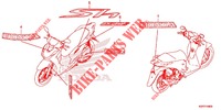 STICKERS for Honda SH 150 ABS D 4ED 2020