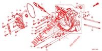 RIGHT CRANKCASE for Honda SH 125 ABS D 4ED 2020