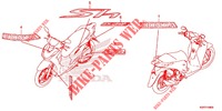 STICKERS for Honda SH 125 ABS D 4ED 2020