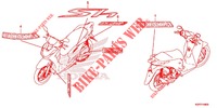 STICKERS for Honda SH 125 ABS D 5ED 2021