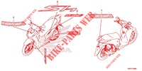STICKERS for Honda SH 125 ABS D ED 2021