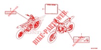 CAUTION LABEL for Honda CRF 450 X 2019