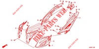 BODY COVER (ACB125BTF,G,H/CBTF,G,H) for Honda CLICK 125 I Idling Stop Spoked Wheels 2015