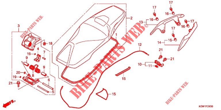 SEAT for Honda ADV 150 ABS 2021