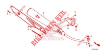 EXHAUST MUFFLER for Honda BIZ 125 2020