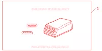AUDIO KIT for Honda DEAUVILLE 700 ABS 2007