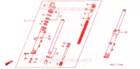 FRONT FORK for Honda DEAUVILLE 700 ABS 2007
