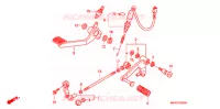 PEDAL for Honda DEAUVILLE 700 ABS 2007