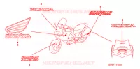 STICKERS for Honda DEAUVILLE 700 ABS 2007
