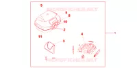 TOP BOX 45L for Honda DEAUVILLE 700 ABS 2007