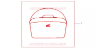 TOP BOX INNERBAG for Honda DEAUVILLE 700 ABS 2007