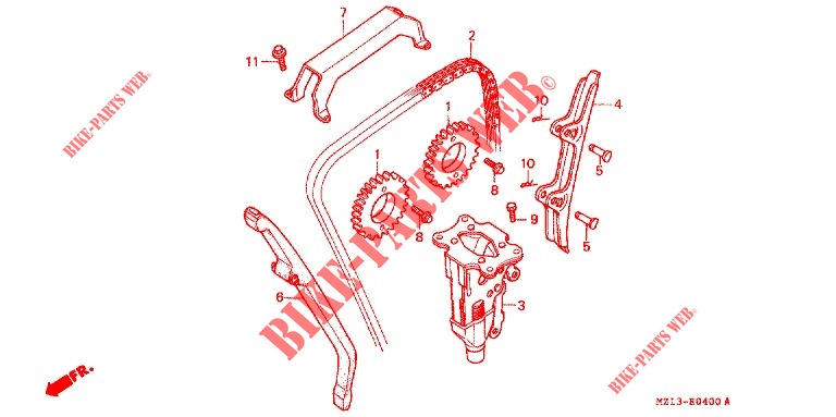 CAM CHAIN/TENSIONER  for Honda BIG ONE 1000 1995