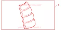 TANK PAD 2  for Honda CBR 600 RR 2003