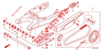 SWINGARM   for Honda CB 600 F HORNET ABS 34HP 2011