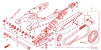 SWINGARM   for Honda CB 600 F HORNET ABS 2011
