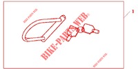 U LOCK  for Honda CB 600 F HORNET ABS 2011