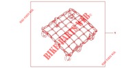 RUBBER NET A  for Honda SILVER WING 600 ABS 2010