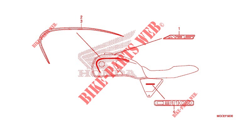 MARK  for Honda CB 1100 EX ABS 2014