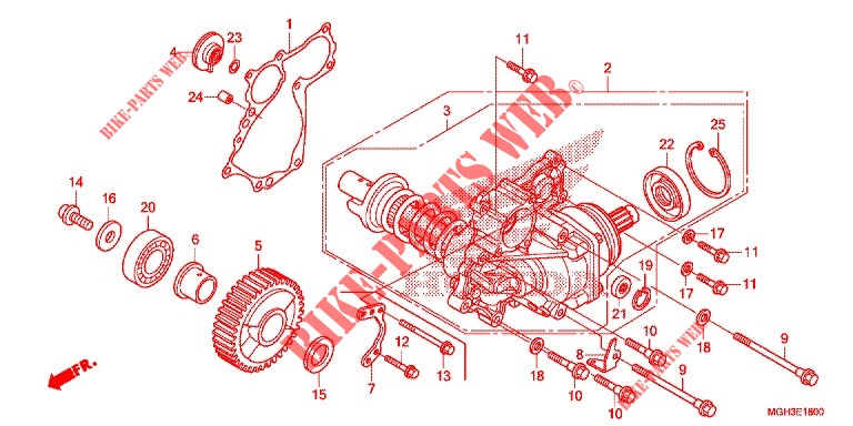 SIDE GEAR CASE  for Honda CROSSTOURER 1200 NOIR 2013