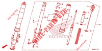 FRONT FORK  for Honda CROSSTOURER 1200 DL 2014