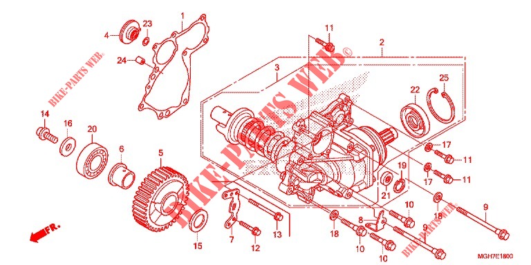 SIDE GEAR CASE  for Honda CROSSTOURER 1200 2015