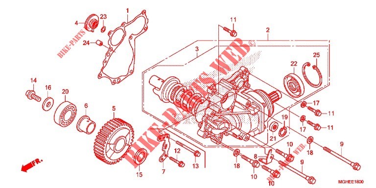SIDE GEAR CASE  for Honda CROSSTOURER 1200 2014