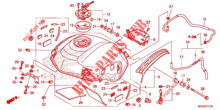 FUEL TANK  for Honda CROSSTOURER 1200 S 2016