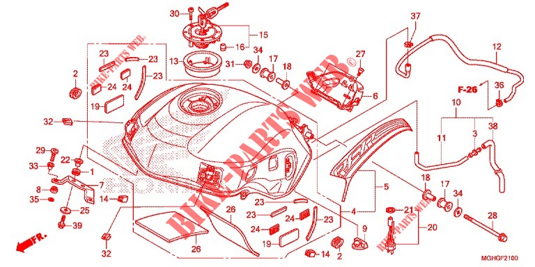 FUEL TANK  for Honda CROSSTOURER 1200 DL 2016