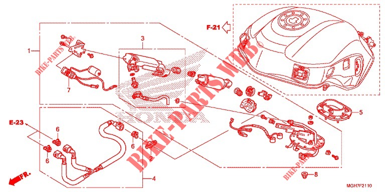 FUEL PUMP  for Honda CROSSTOURER 1200 DL 2015