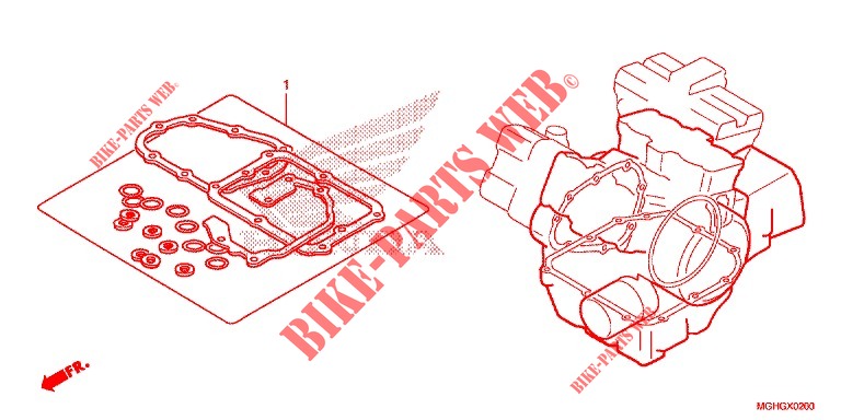 GASKET KIT B  for Honda CROSSTOURER 1200 DCT RED 2016