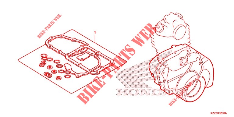 GASKET KIT B   for Honda CRF 250 L ROUGE 2013