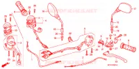HANDLE LEVER/SWITCH/CABLE (CBR125RW7/RW9/RWA) for Honda CBR 125 2008