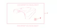 REAR SEAT COWL   RED  for Honda CBR 125 2008