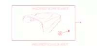 REAR SEAT COWL   WHITE  for Honda CBR 125 2008