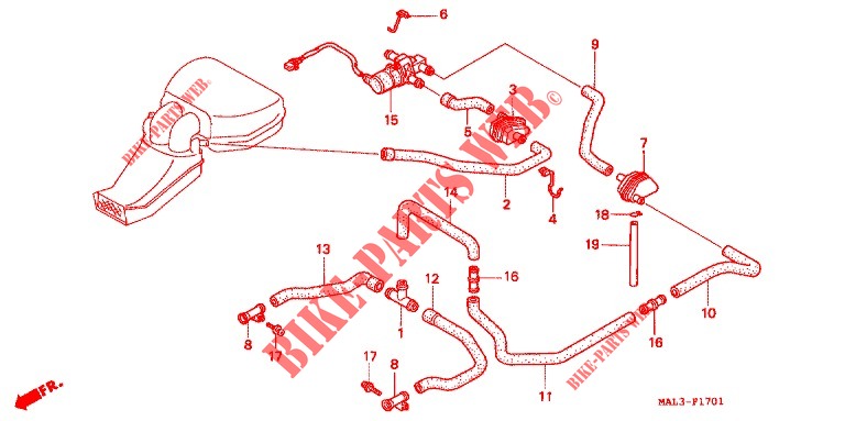 SOLENOID VALVE  for Honda CBR 600 F3 1997