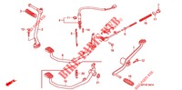 PEDAL/KICK STARTER ARM (2) for Honda XRM 125 SPOKED WHEELS, REAR BRAKE DISK 2011