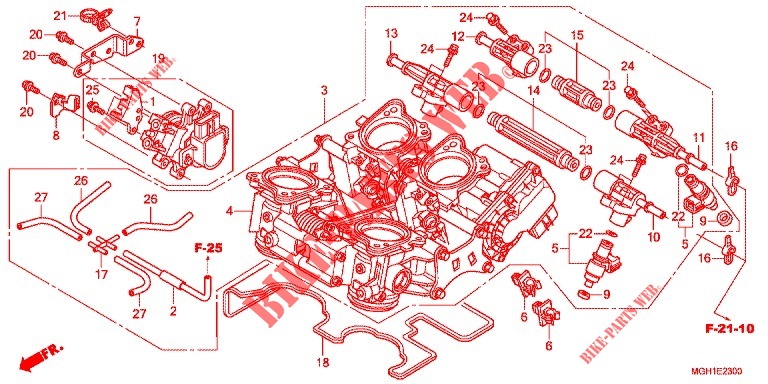 THROTTLE BODY   for Honda CROSSTOURER 1200 S 2014