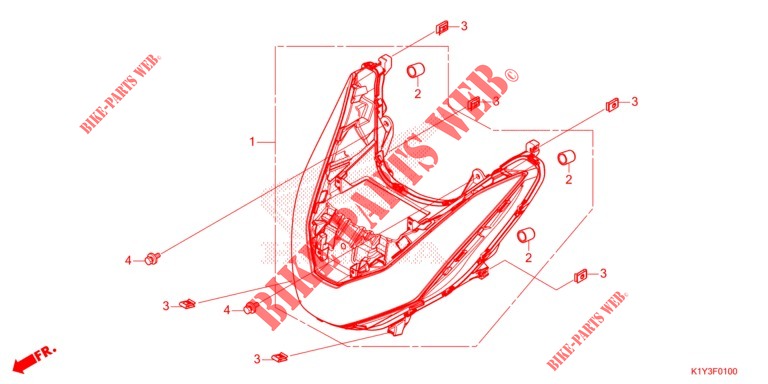 HEADLIGHT  for Honda PCX 125 ABS 2021