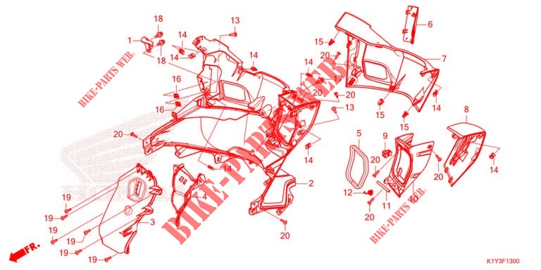 LEG SHIELD for Honda PCX 125 ABS 2021