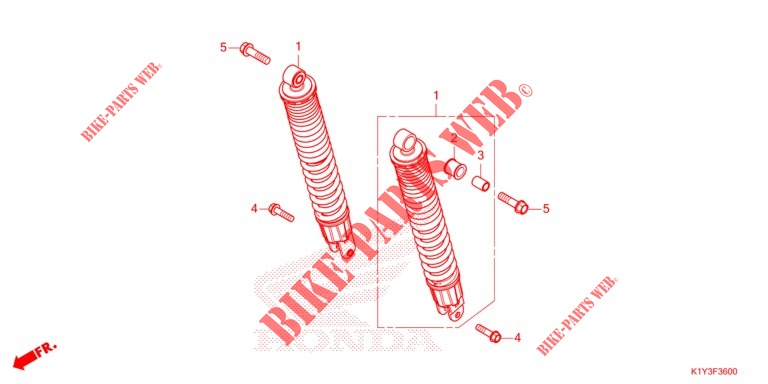 REAR CUSHION   for Honda PCX 125 ABS 2021